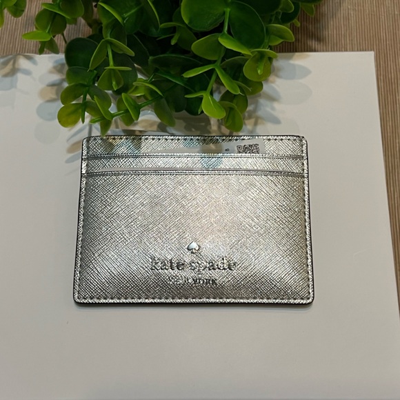 Kate Spade Silver Card Holder - Picture 14 of 14